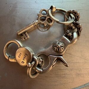 Sterling silver Key and Chain Clasps